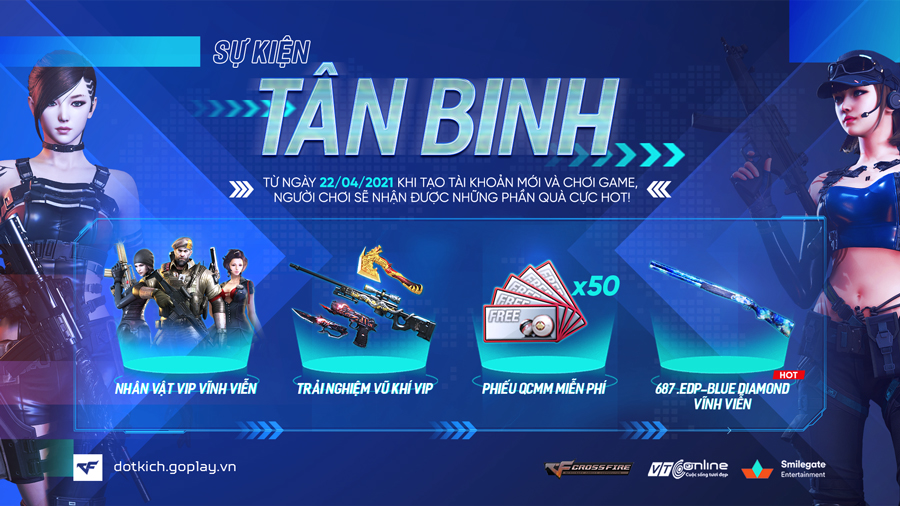 [SỰ KIỆN] TÂN BINH ĐỘT KÍCH - TĂNG CẤP NHẬN QUÀ VĨNH VIỄN