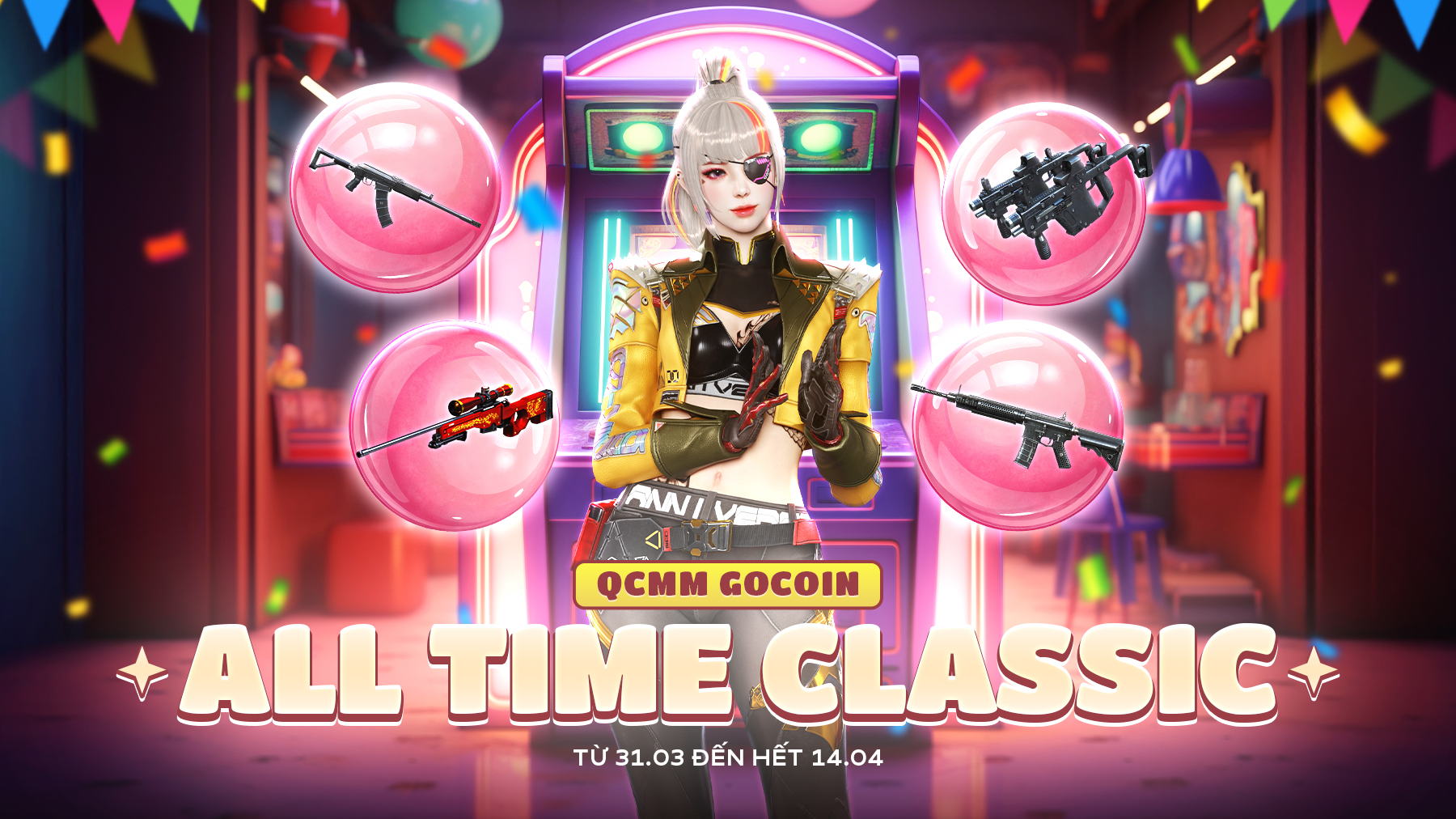 QCMM GOCOIN ALL TIME CLASSIC SĂN NGAY VŨ KHÍ HUYỀN THOẠI