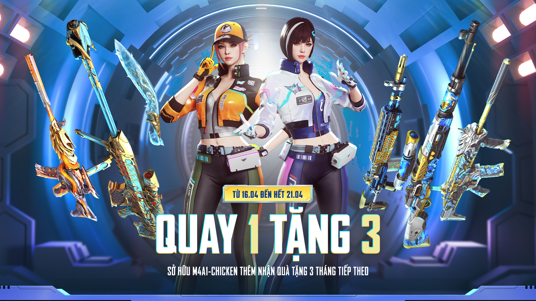 QCMM M4A1 CHICKEN SỰ KIỆN “SỞ HỮU 1 TẶNG 3’’ 
