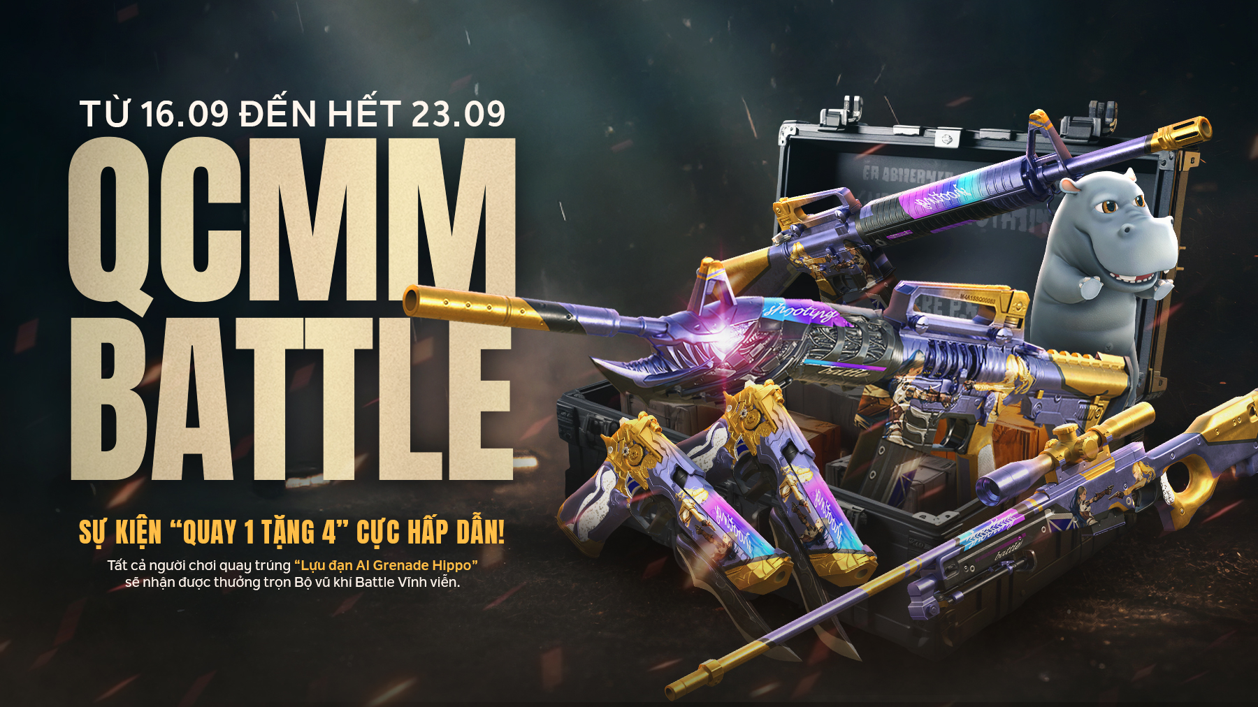 RA MẮT QCMM GOCOIN MỚI BATTLE – QUAY 1 TẶNG 4