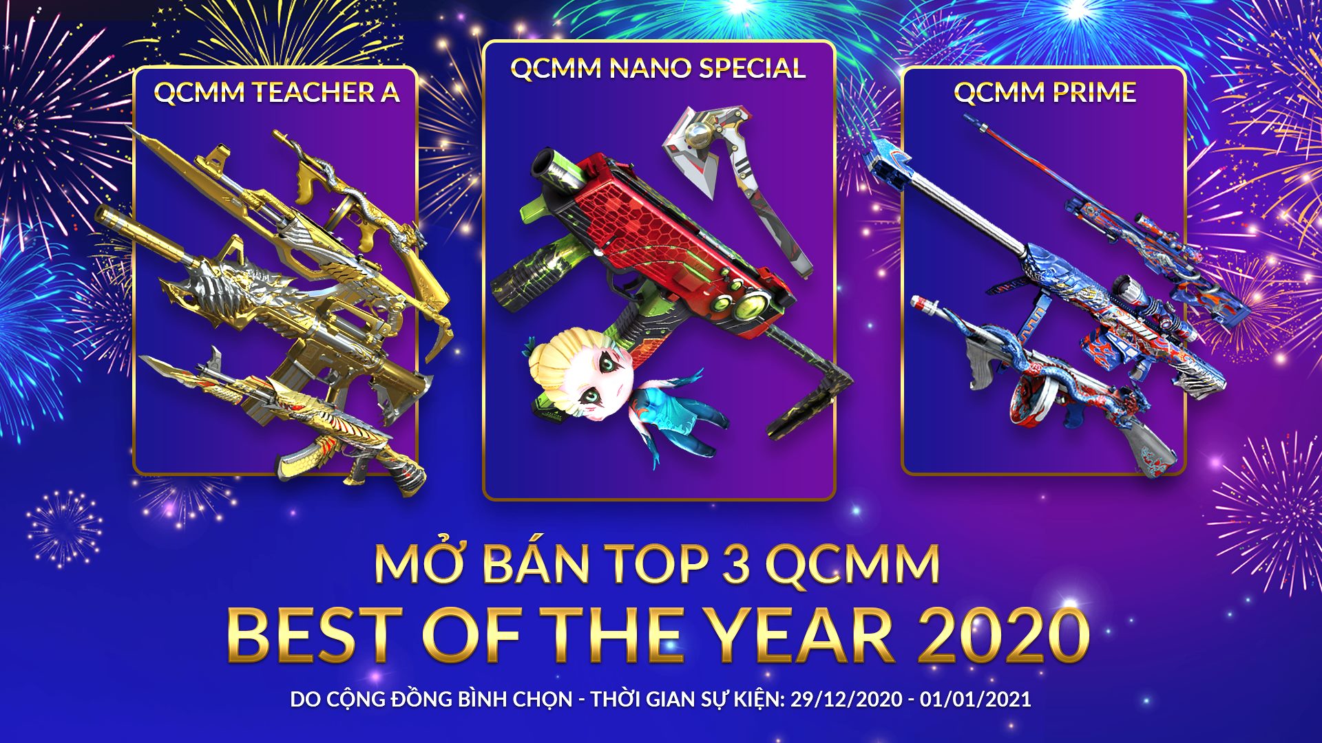 MỞ BÁN QCMM BEST OF 2020 DO CỘNG ĐỒNG BÌNH CHỌN