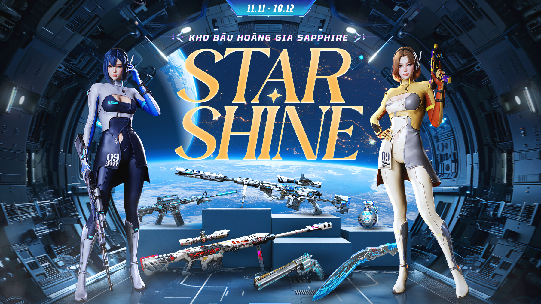 KHO BÁU HOÀNG GIA SAPPHIRE STAR SHINE, ĐỒNG GIÁ VŨ KHÍ 99.000 GP