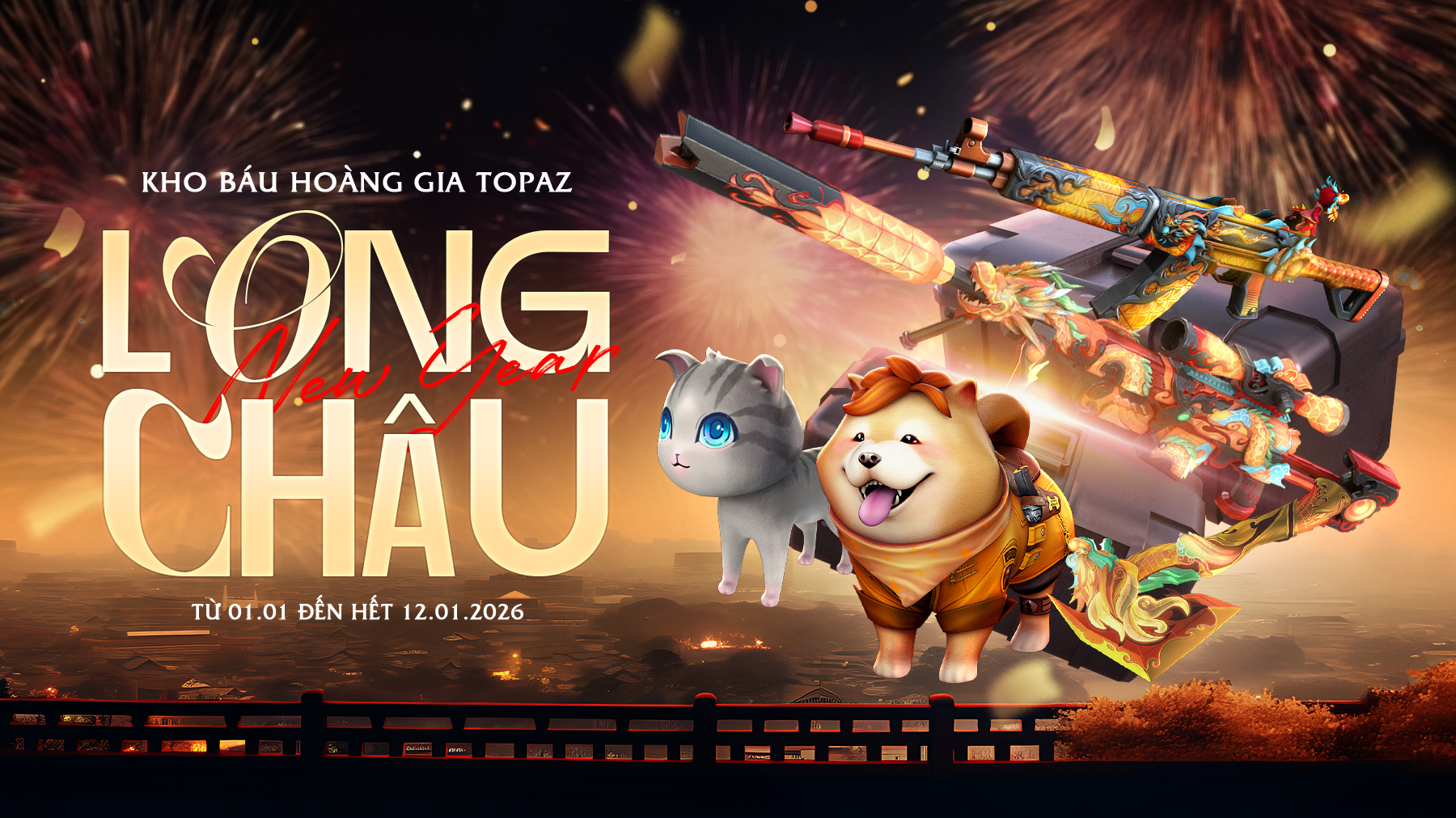 KHO BÁU HOÀNG GIA TOPAZ LONG CHÂU 2026: KHAI XUÂN RƯỚC LỘC