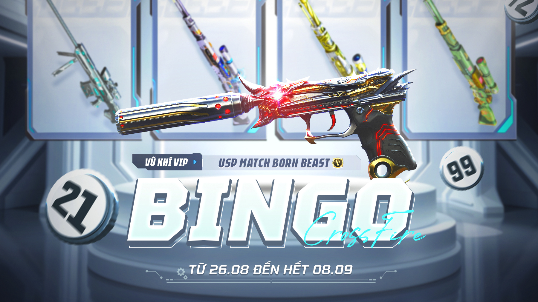 BINGO TRỞ LẠI, CƠ HỘI SĂN USP MATCH BORN BEAST, KAR98K SATELLITE CÙNG LOẠT  BÁU VẬT HOT