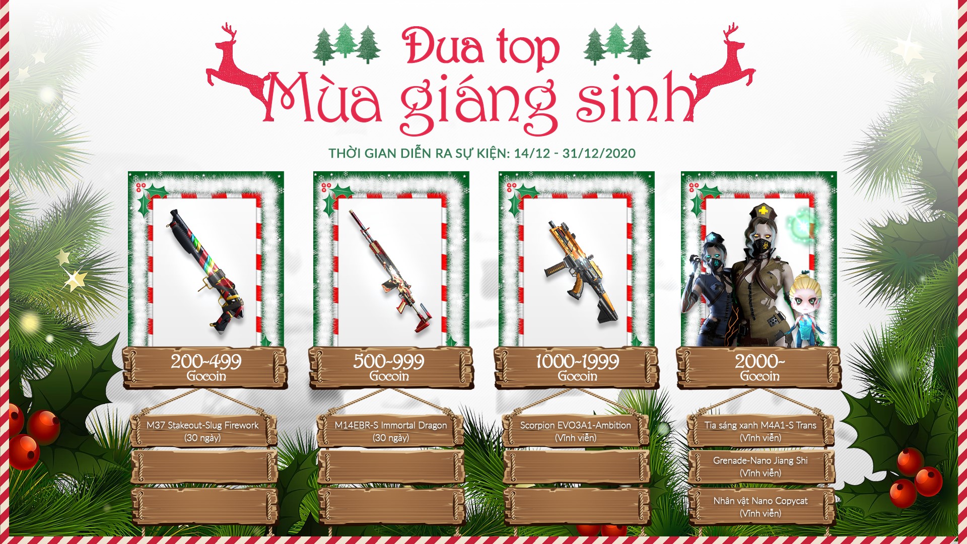 CHÀO MỪNG GIÁNG SINH SẼ CHÍNH THỨC BẮT ĐẦU TỪ 14/12/2020!!