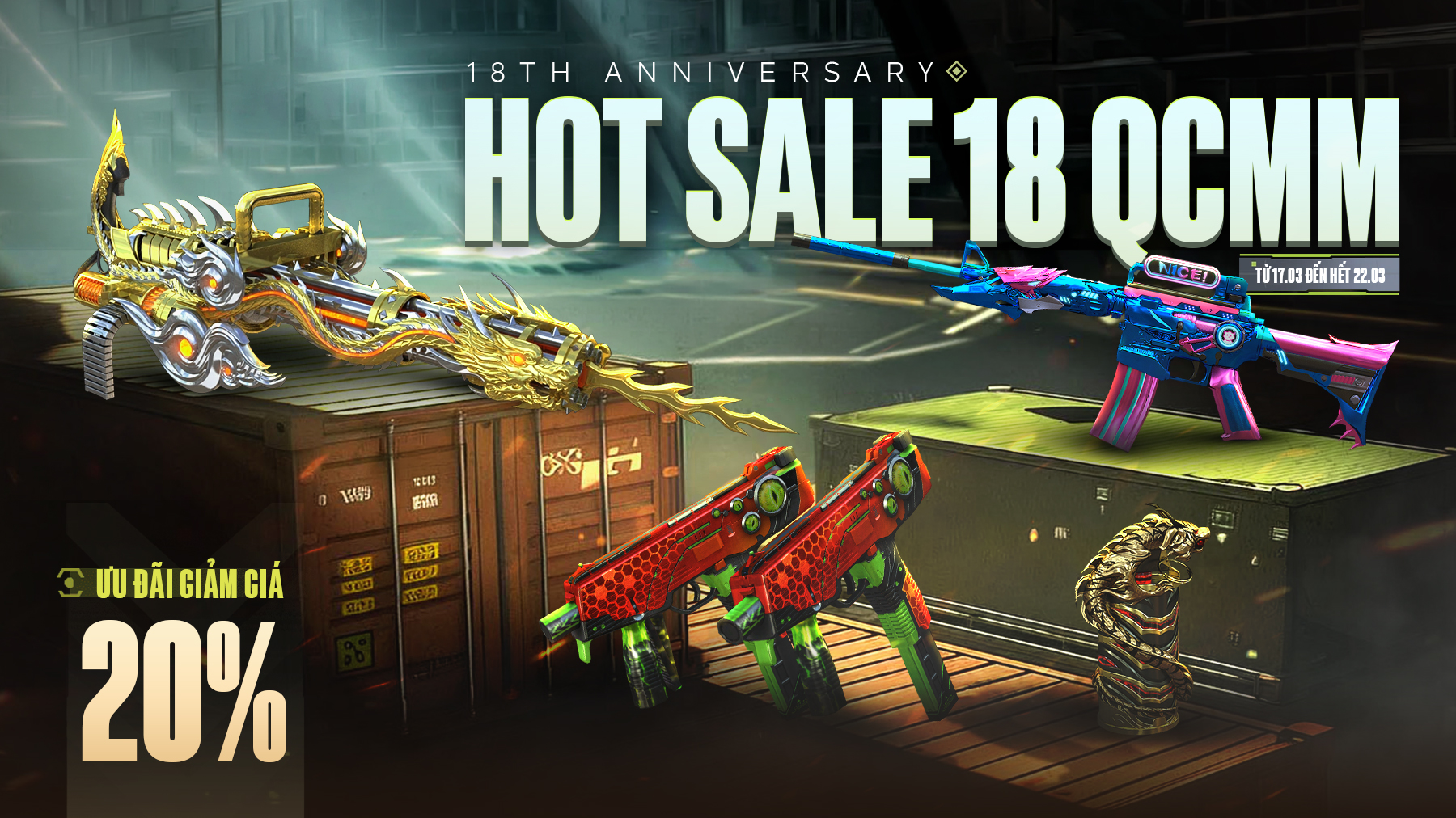 GIẢM GIÁ 20% 18 QCMM HOT KỶ NIỆM 18 NĂM RA MẮT 