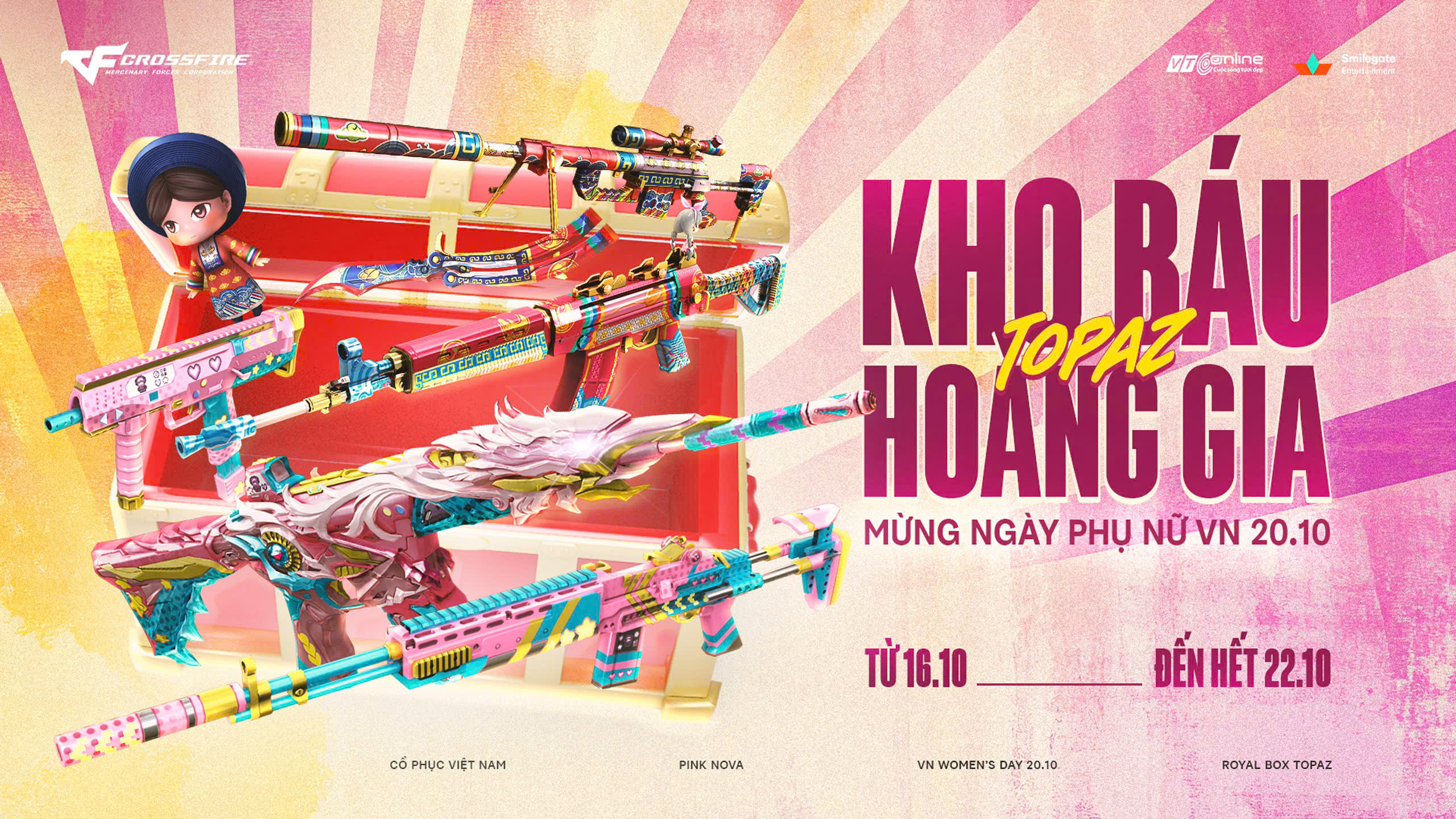 KHO BÁU HOÀNG GIA TOPAZ WOMEN’S DAY: PINK NOVA