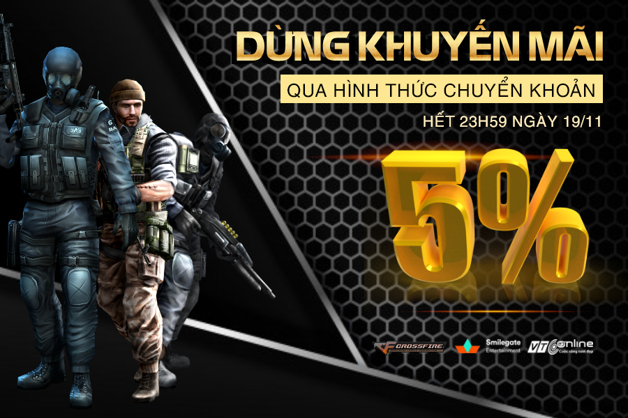 DỪNG CHƯƠNG TRÌNH KHUYẾN MÃI 5% QUA HÌNH THỨC CHUYỂN KHOẢN NGÂN HÀNG