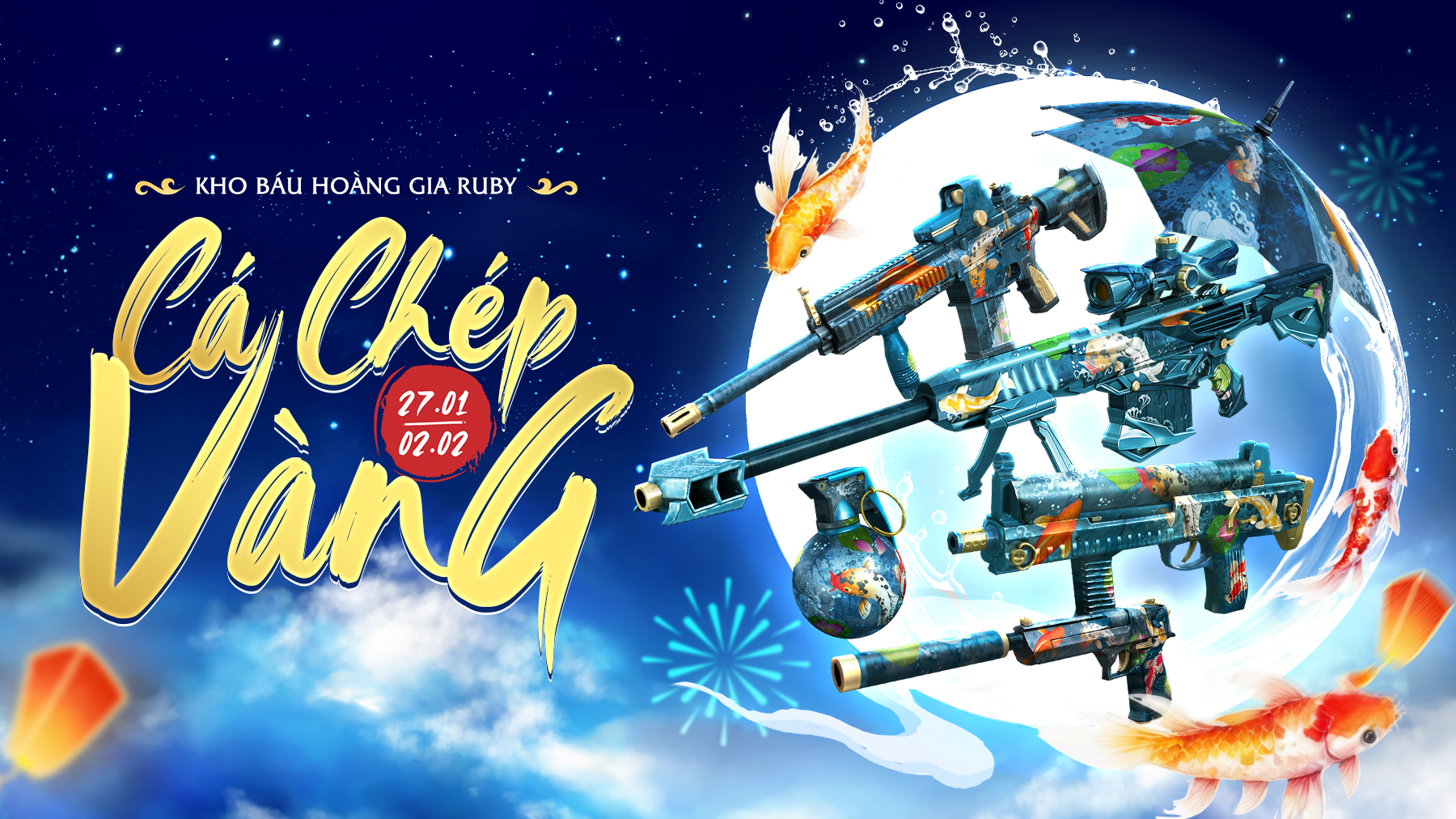 KHO BÁU HOÀNG GIA RUBY CÁ CHÉP VÀNG