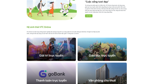 Website VTC Online khoác diện mạo mới