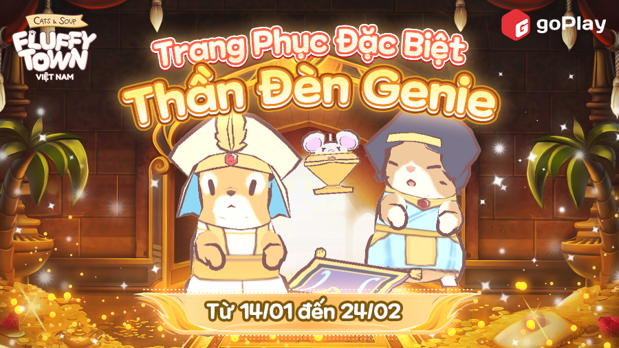 TRANG PHỤC GACHA ĐẶC BIỆT "THẦN ĐÈN GENIE"